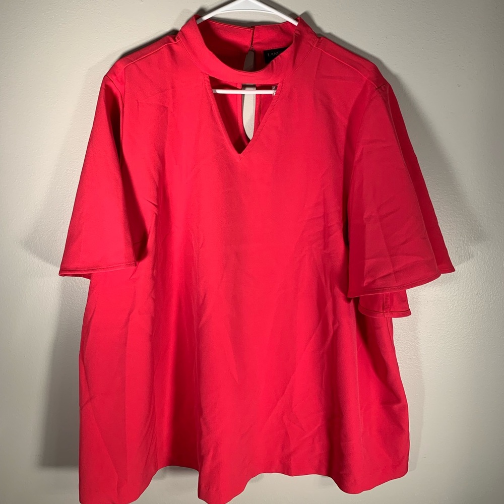NWT bright pink Lane Bryant blouse